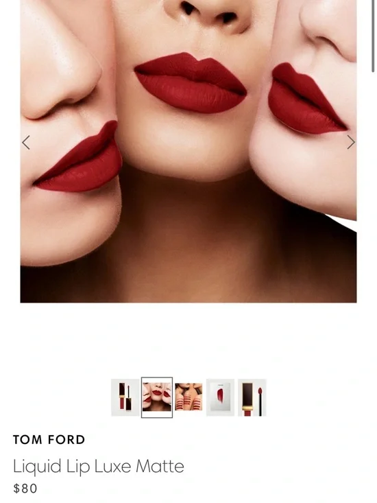 Tom Ford Liquid Lip Luxe Matte Liquid Lipstick - 133 SCARLET STILETTO - Picture 3 of 4